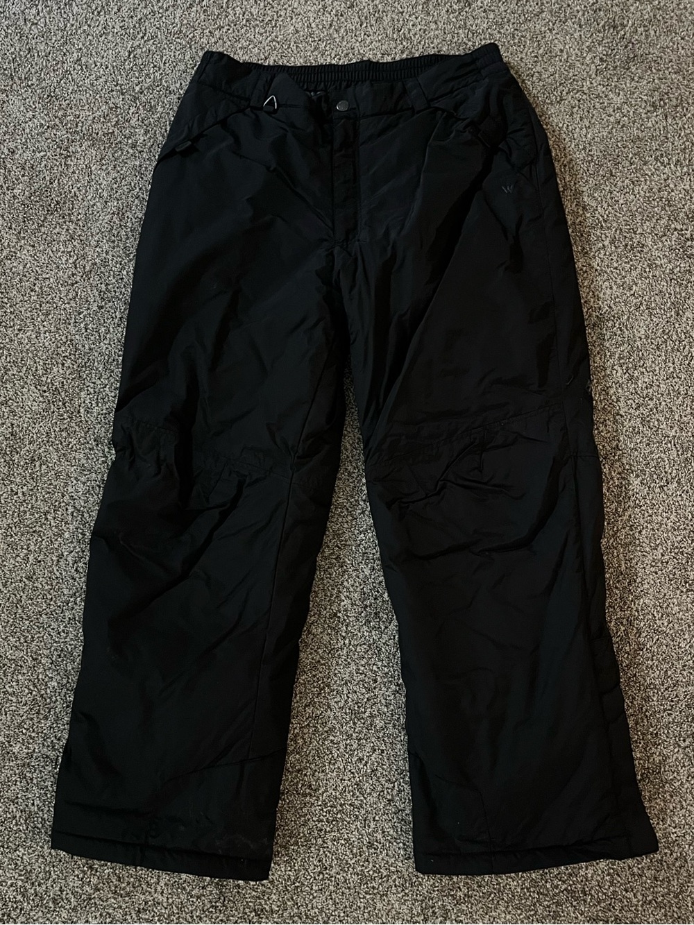 White Sierra Black Snow Pants